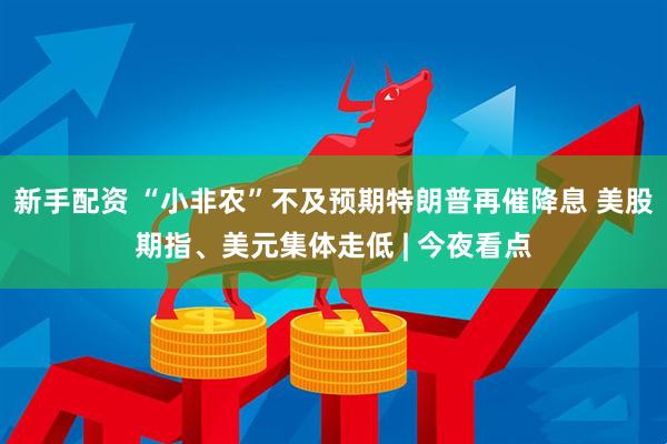 新手配资 “小非农”不及预期特朗普再催降息 美股期指、美元集体走低 | 今夜看点