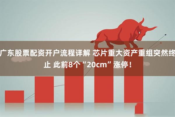 广东股票配资开户流程详解 芯片重大资产重组突然终止 此前8个“20cm”涨停!